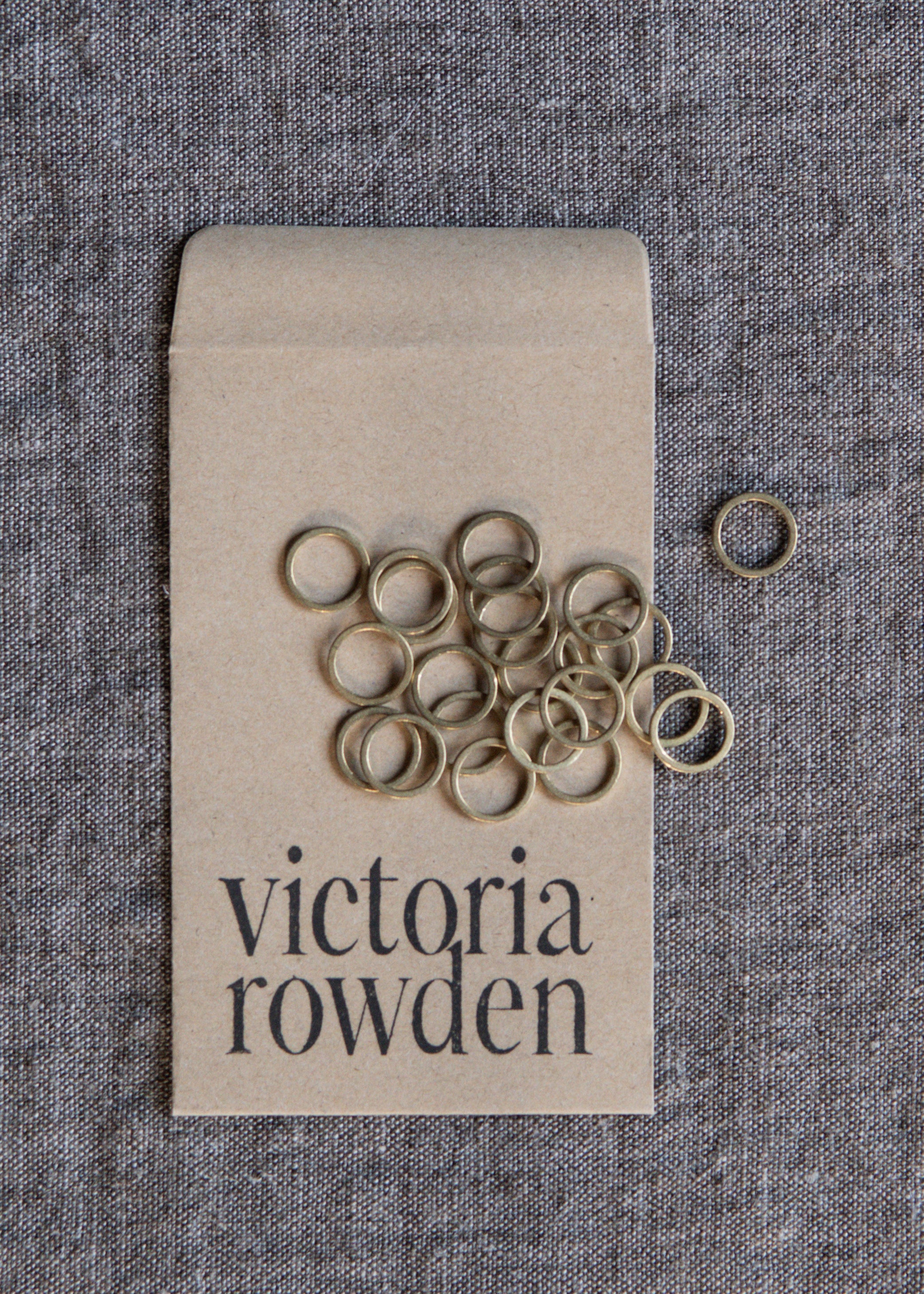 Stitch Markers - Raw Brass (10mm)