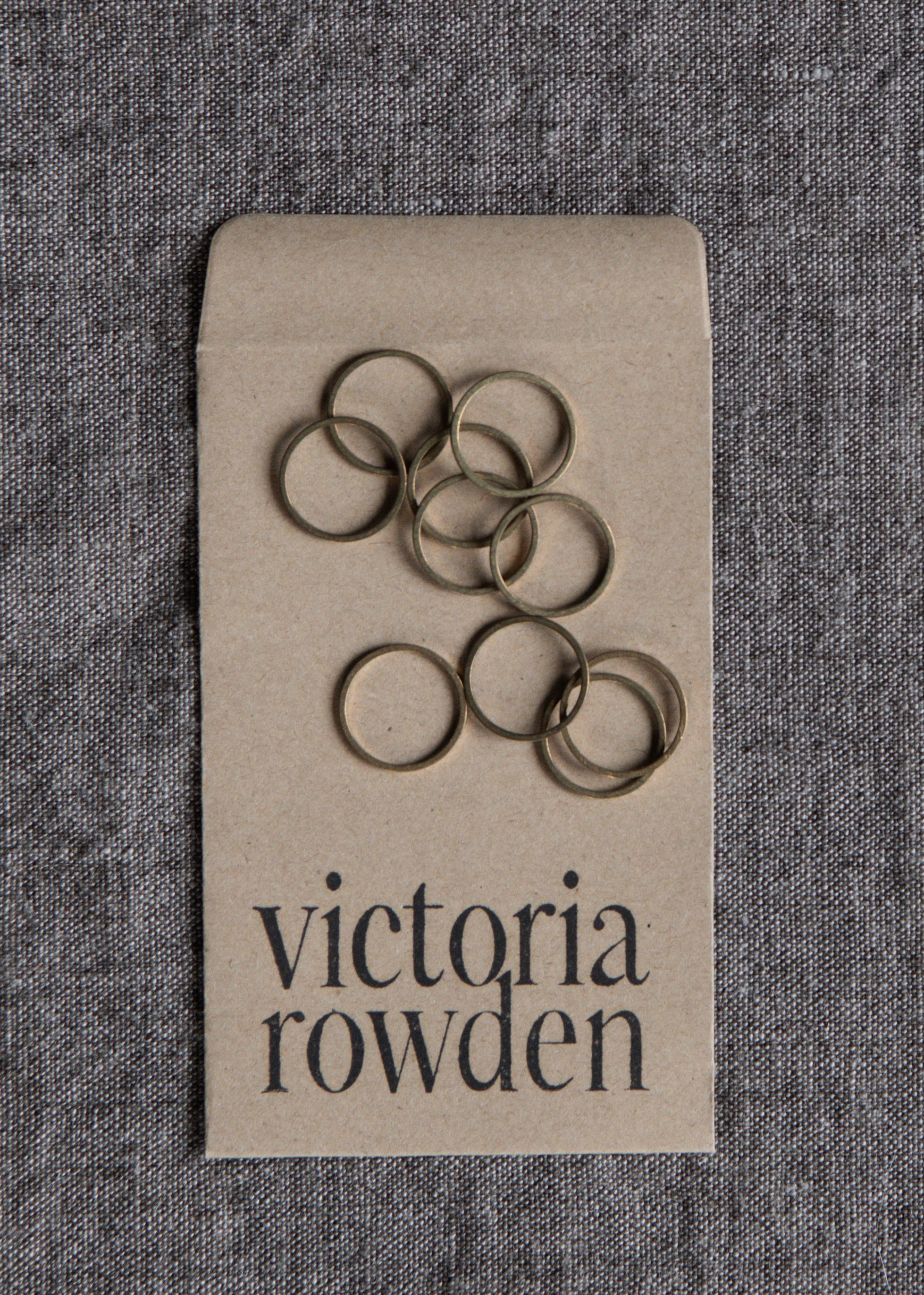 Stitch Markers - Raw Brass (14mm)